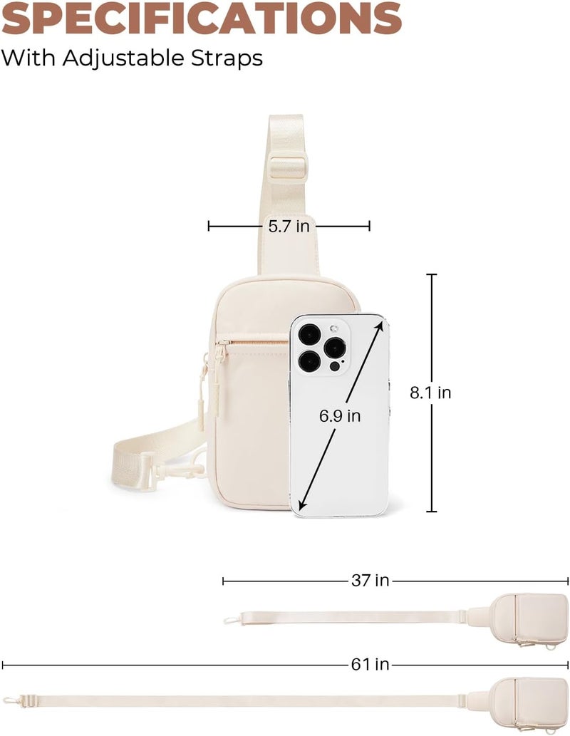 CHOLISS Small Sling Bag for Women and Men, Crossbody Bags Trendy Fanny Packs Chest Bag with Extended Strap - Image 5